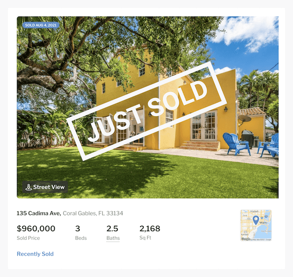 image of house sold