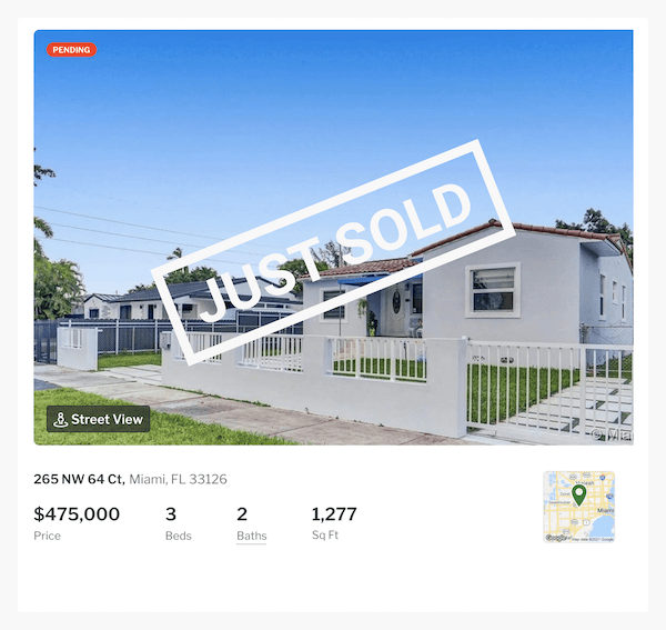 image of house sold