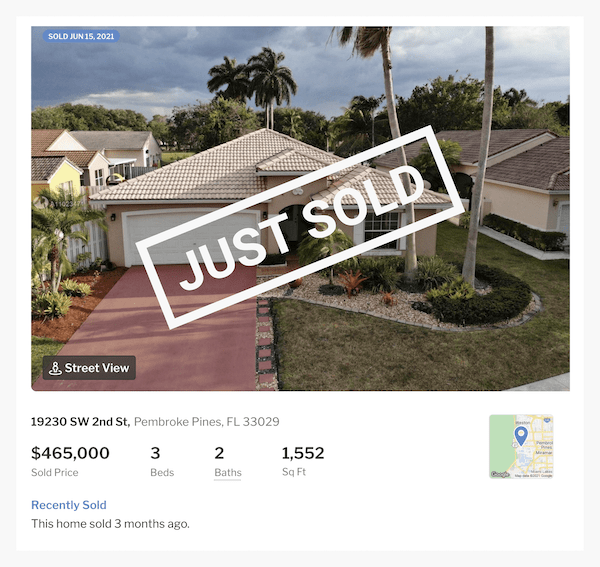 image of house sold